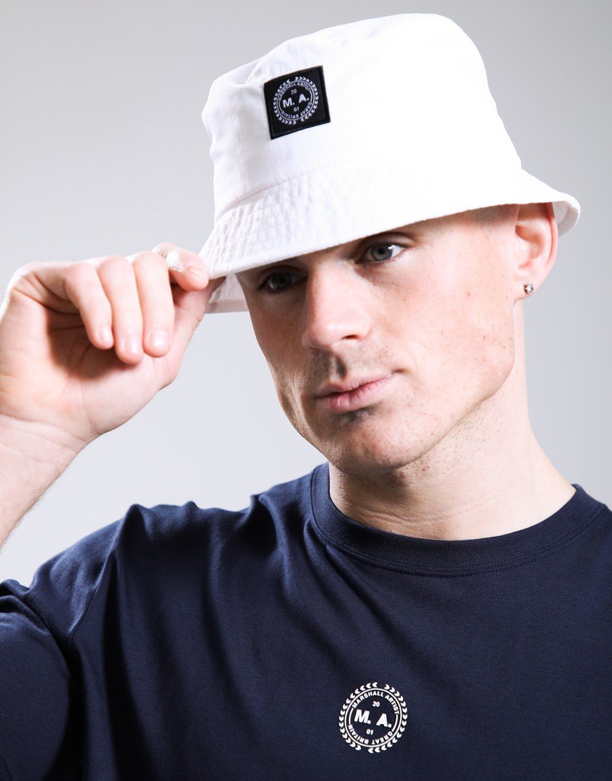 Marshall Artist Ripstop Bucket Hat White