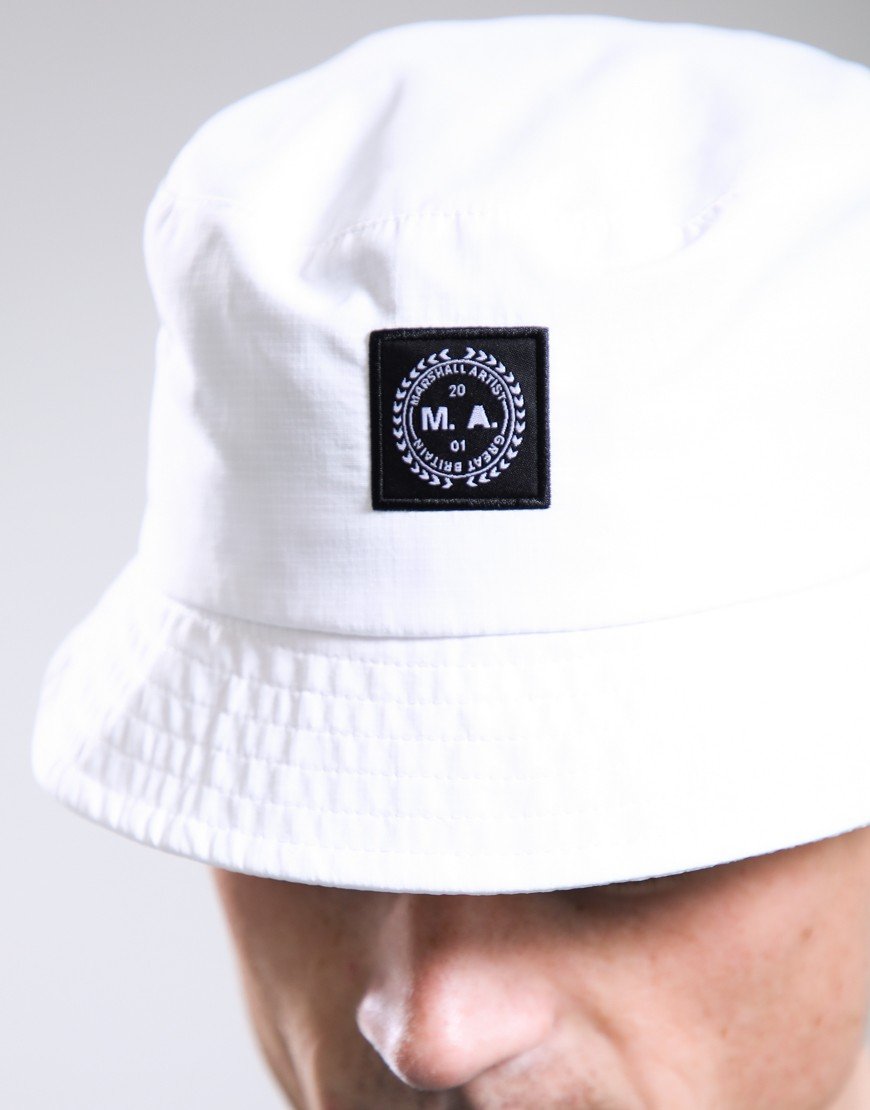 Marshall Artist Ripstop Bucket Hat White