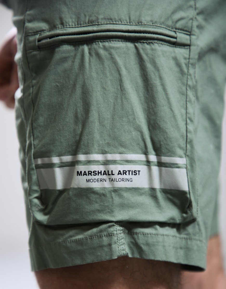 Marshall Artist Seafield Cargo Shorts Sage