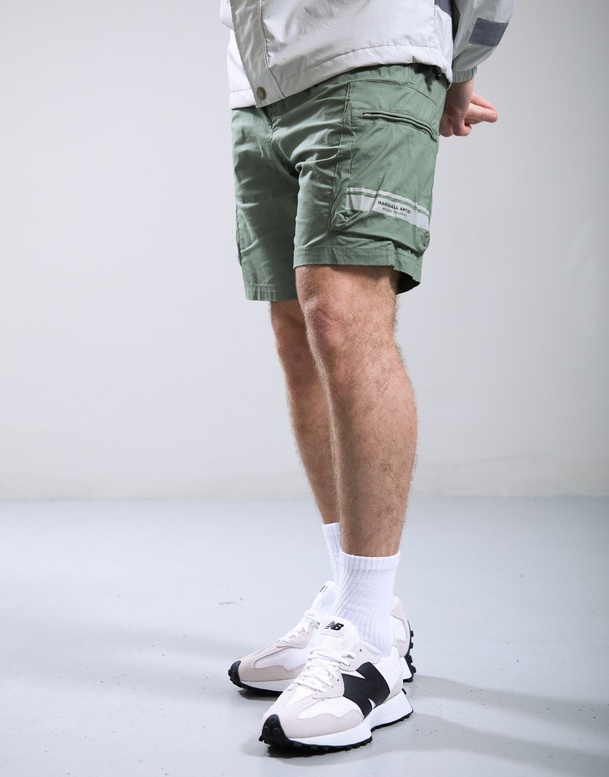Marshall Artist Seafield Cargo Shorts Sage