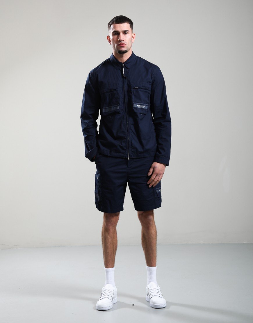Marshall Artist Seafield Overshirt Navy