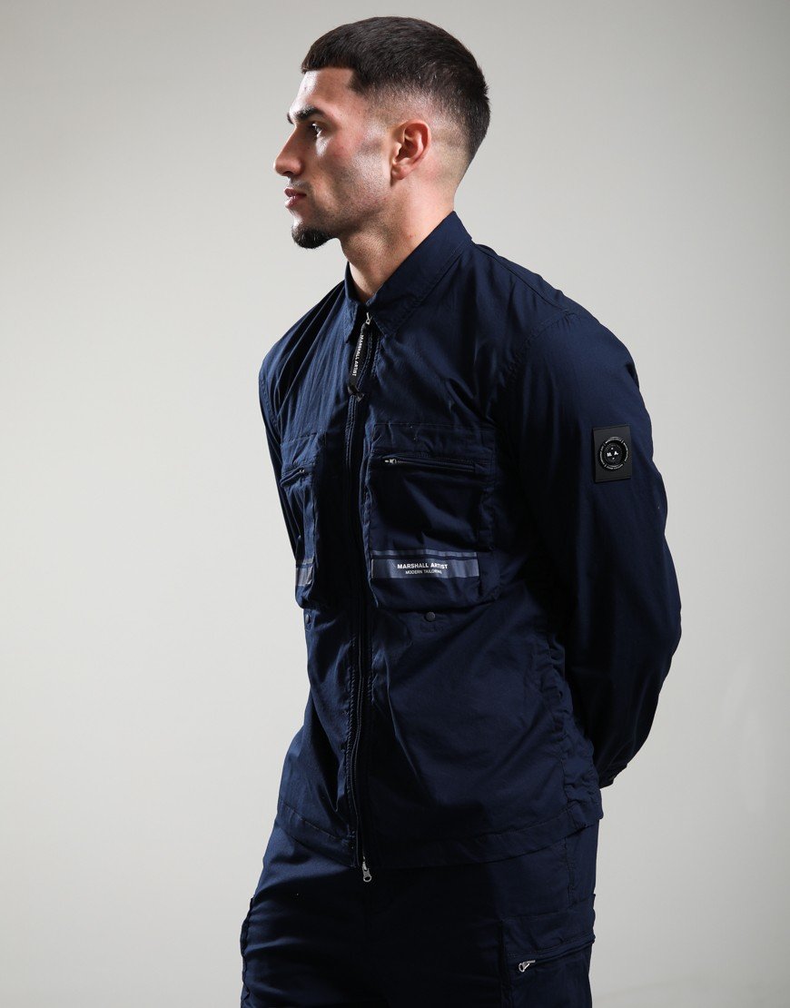 Marshall Artist Seafield Overshirt Navy