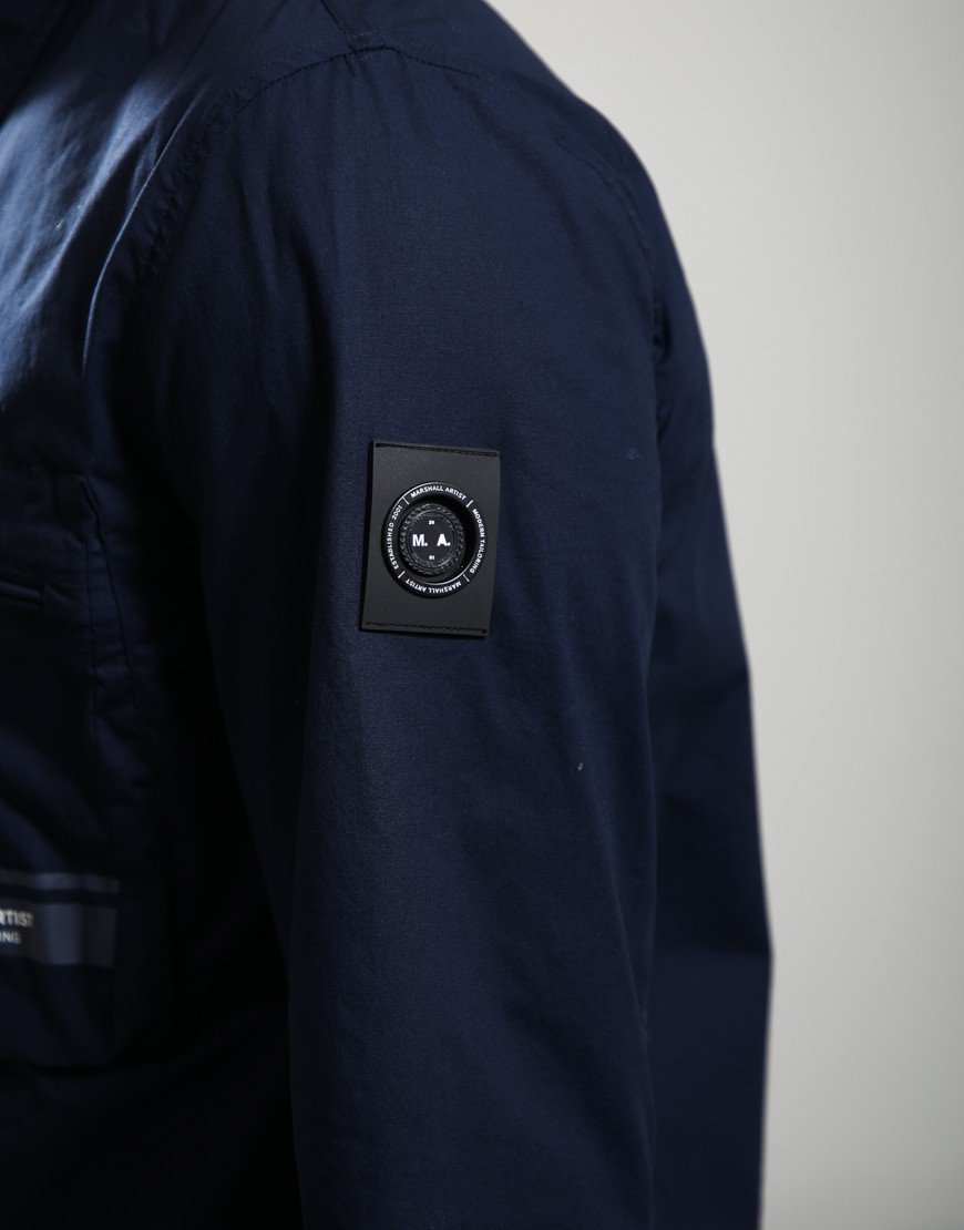 Marshall Artist Seafield Overshirt Navy