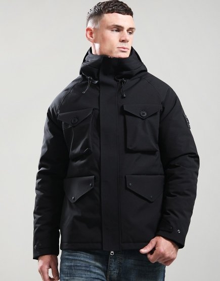 Marshall Artist Seaforth Parka Black
