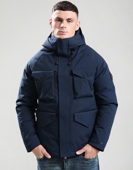 Marshall Artist Seaforth Parka Navy