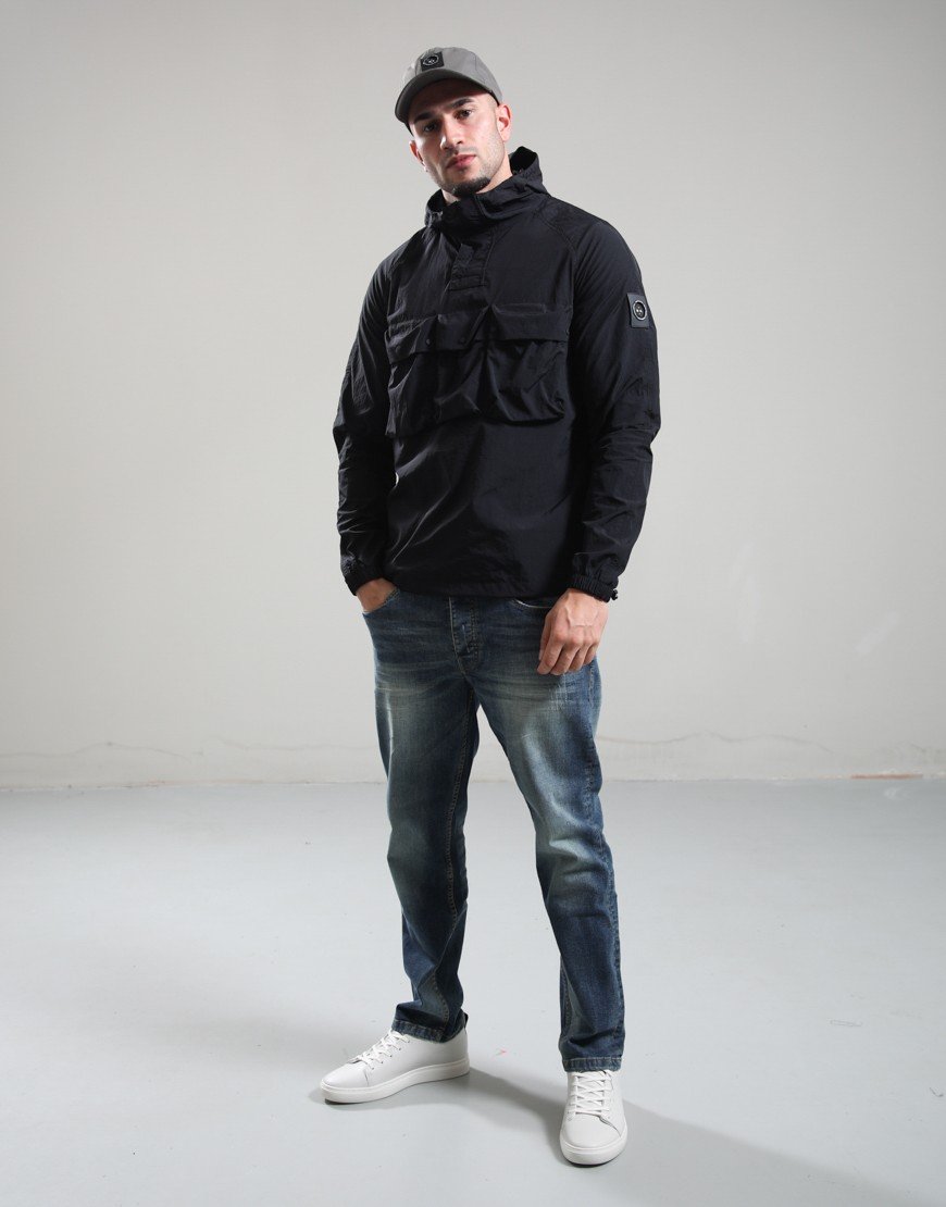 Marshall Artist Sefton 1/4 Zip Jacket Black
