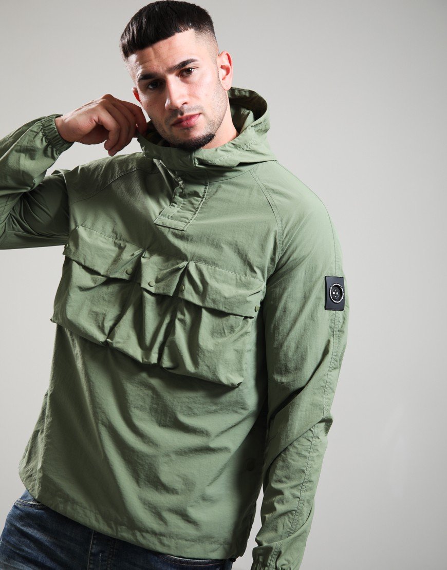 Marshall Artist Sefton 1/4 Zip Jacket Khaki