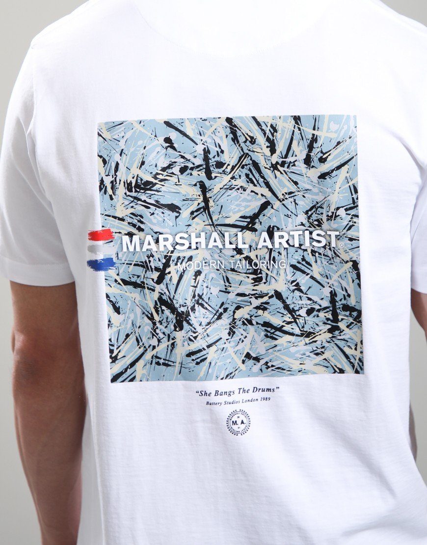 Marshall Artist She Bangs The Drums T-Shirt White