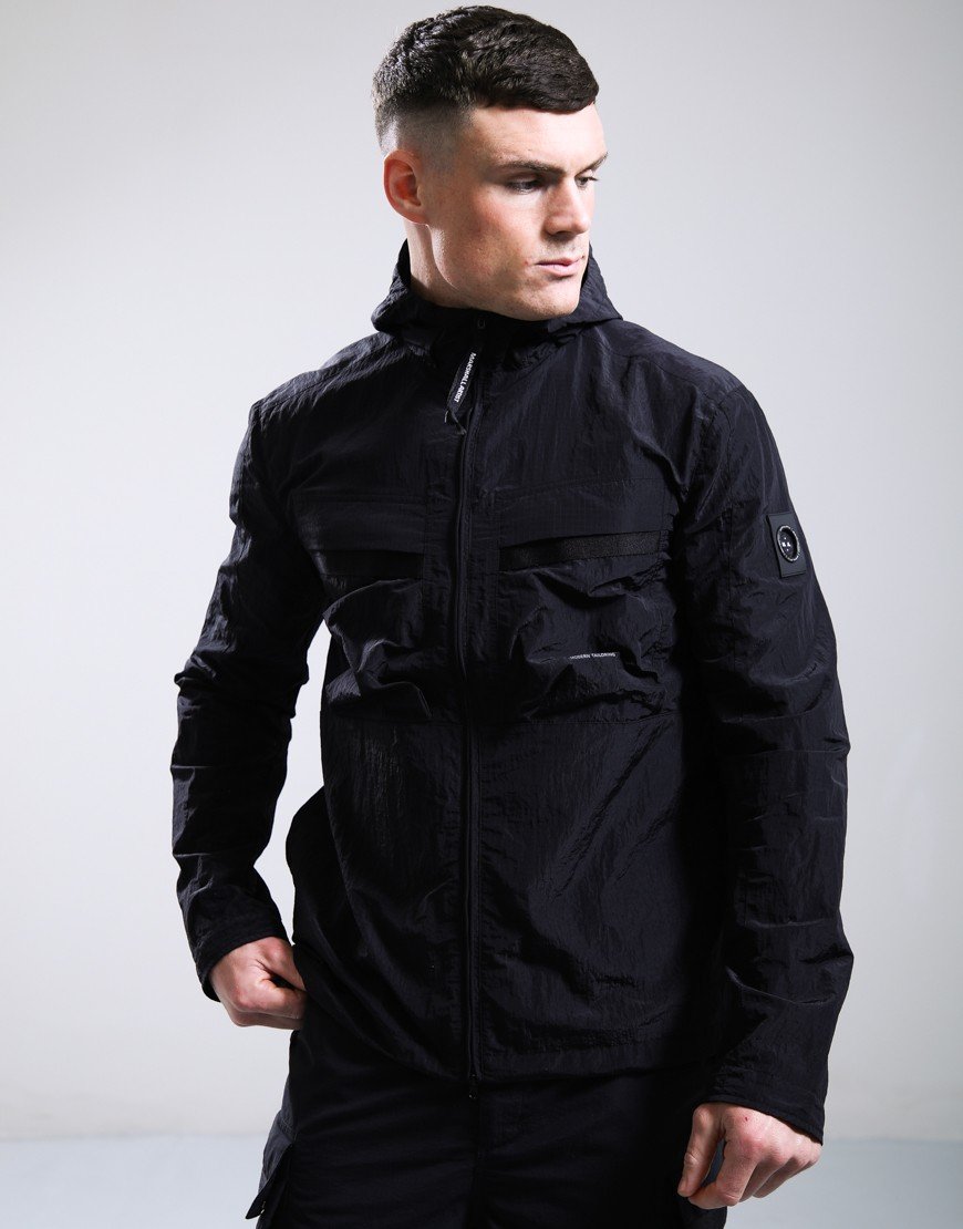 Marshall Artist Sicuro Hooded Overshirt Black