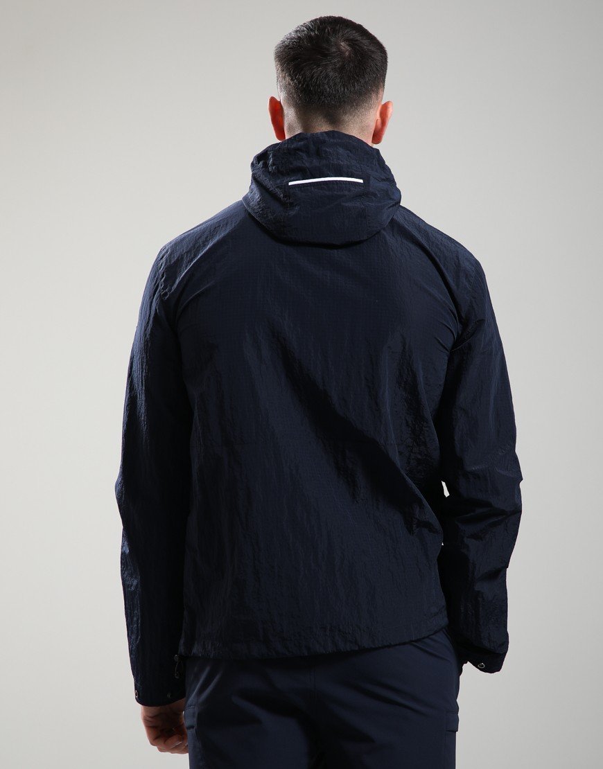 Marshall Artist Sicuro Hooded Overshirt Navy