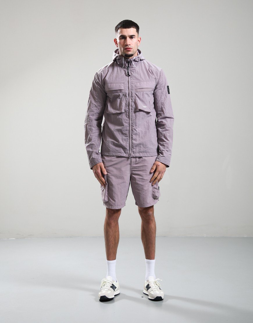 Marshall Artist Sicuro Hooded Overshirt Rose