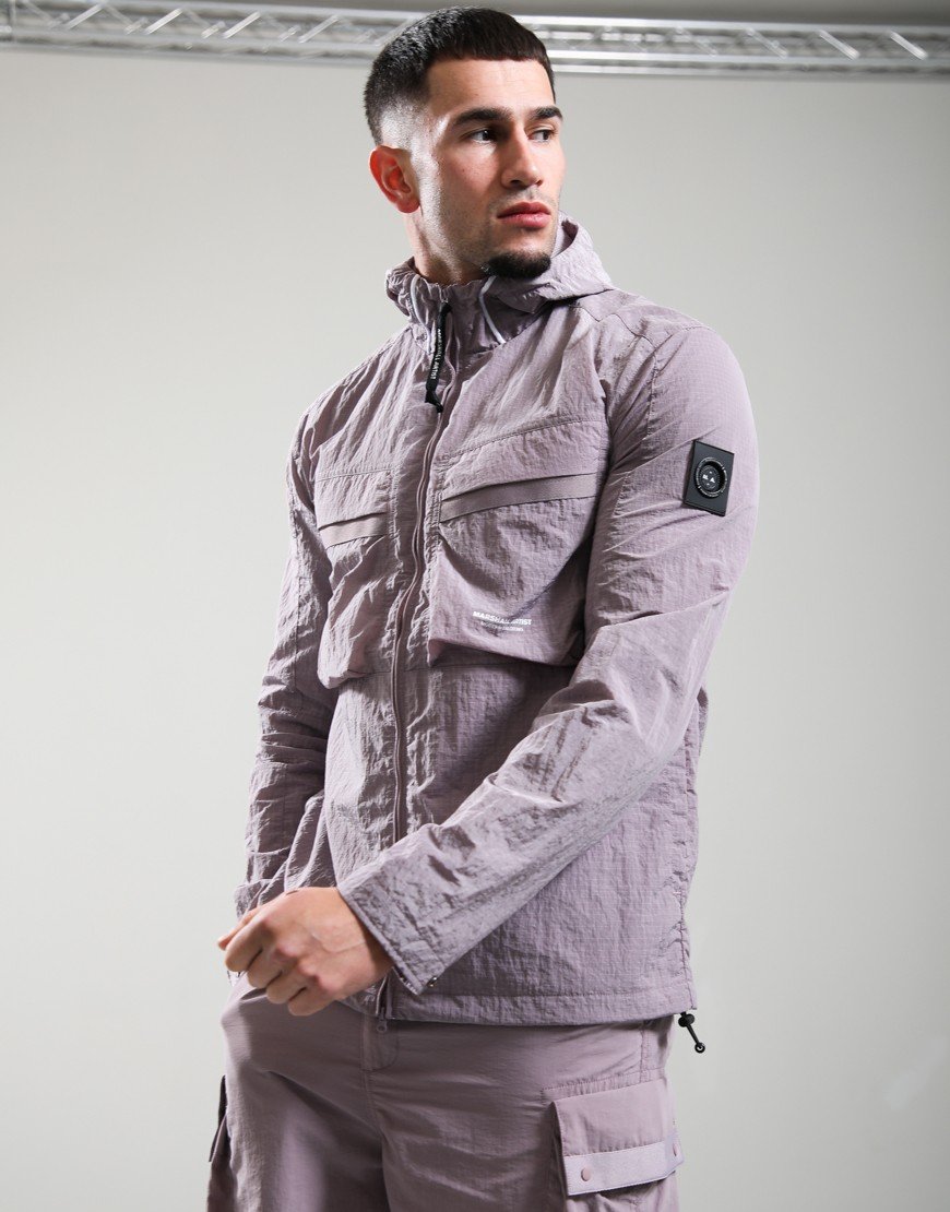 Marshall Artist Sicuro Hooded Overshirt Rose