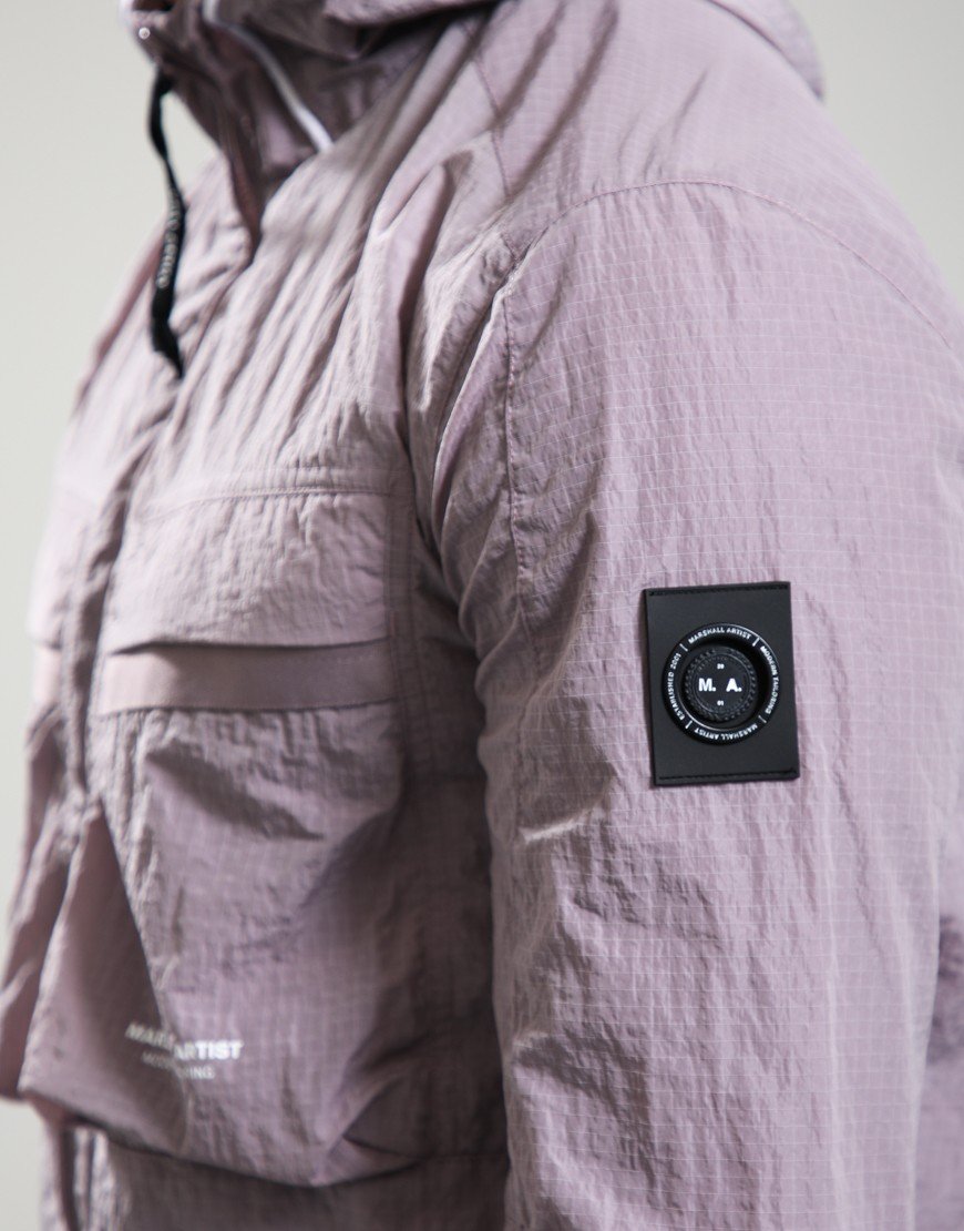 Marshall Artist Sicuro Hooded Overshirt Rose