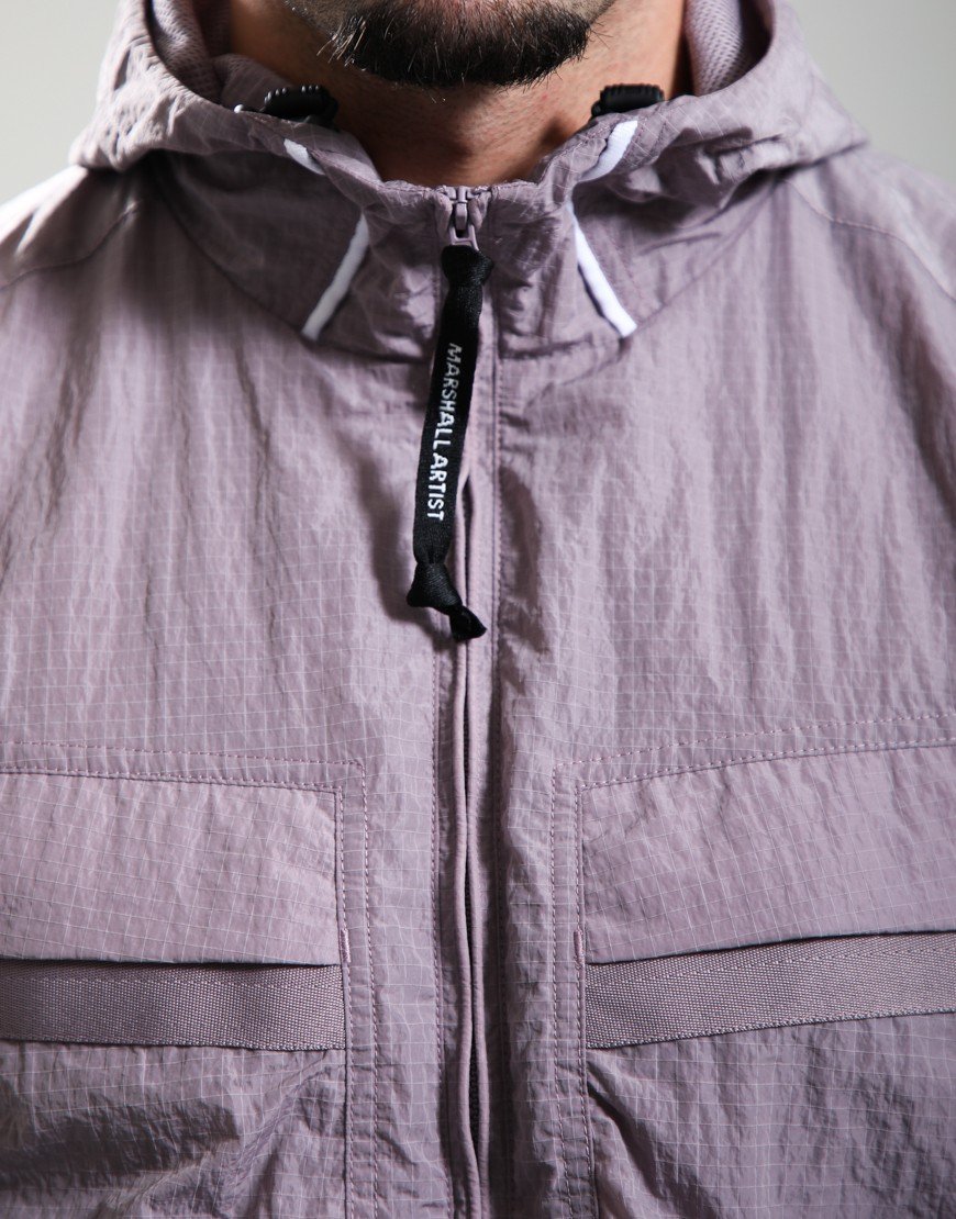 Marshall Artist Sicuro Hooded Overshirt Rose