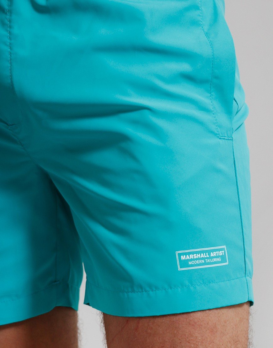 Marshall Artist Signature Swim Shorts Court Green Terraces Menswear