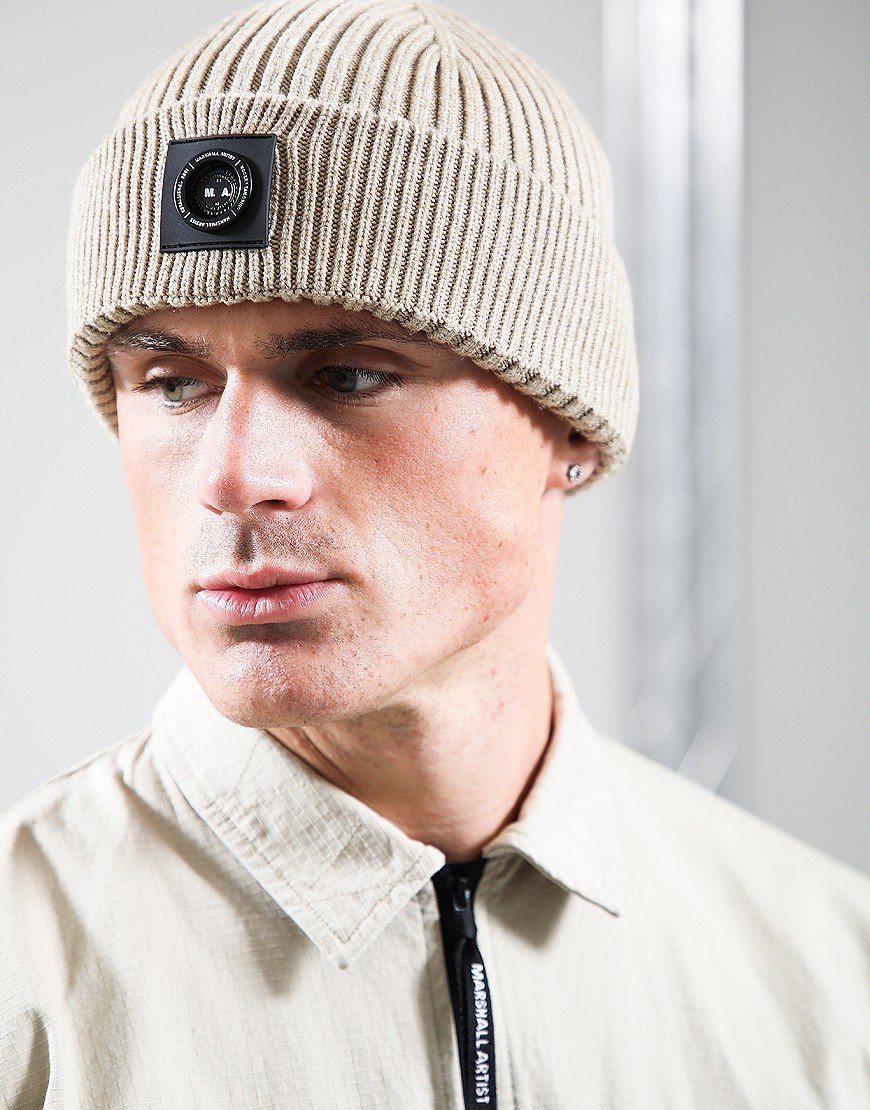 Marshall Artist Siren Cable Knit Beanie Stone