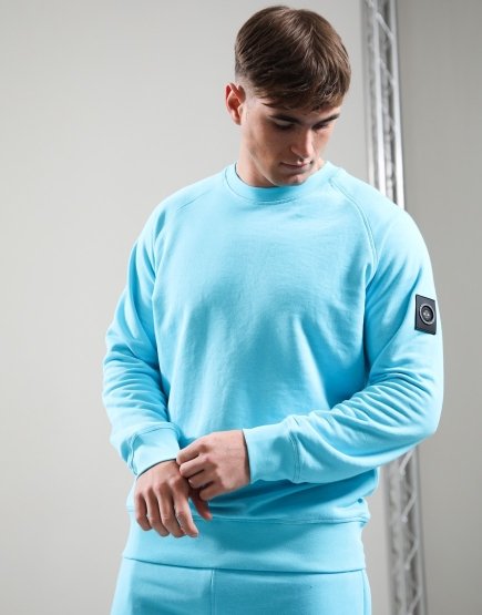 Marshall Artist Siren Crew Neck Sweat Cyan