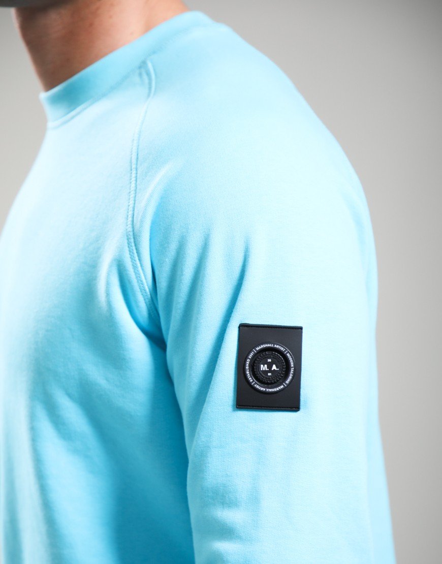 Marshall Artist Siren Crew Neck Sweat Cyan