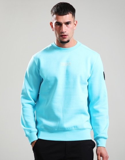 Marshall Artist Siren Crew Neck Sweat Scuba Blue
