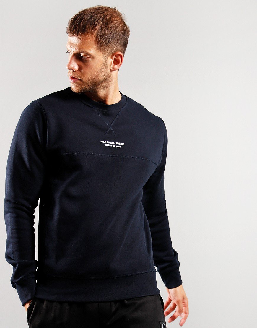Marshall Artist Siren Sweat Navy Terraces Menswear