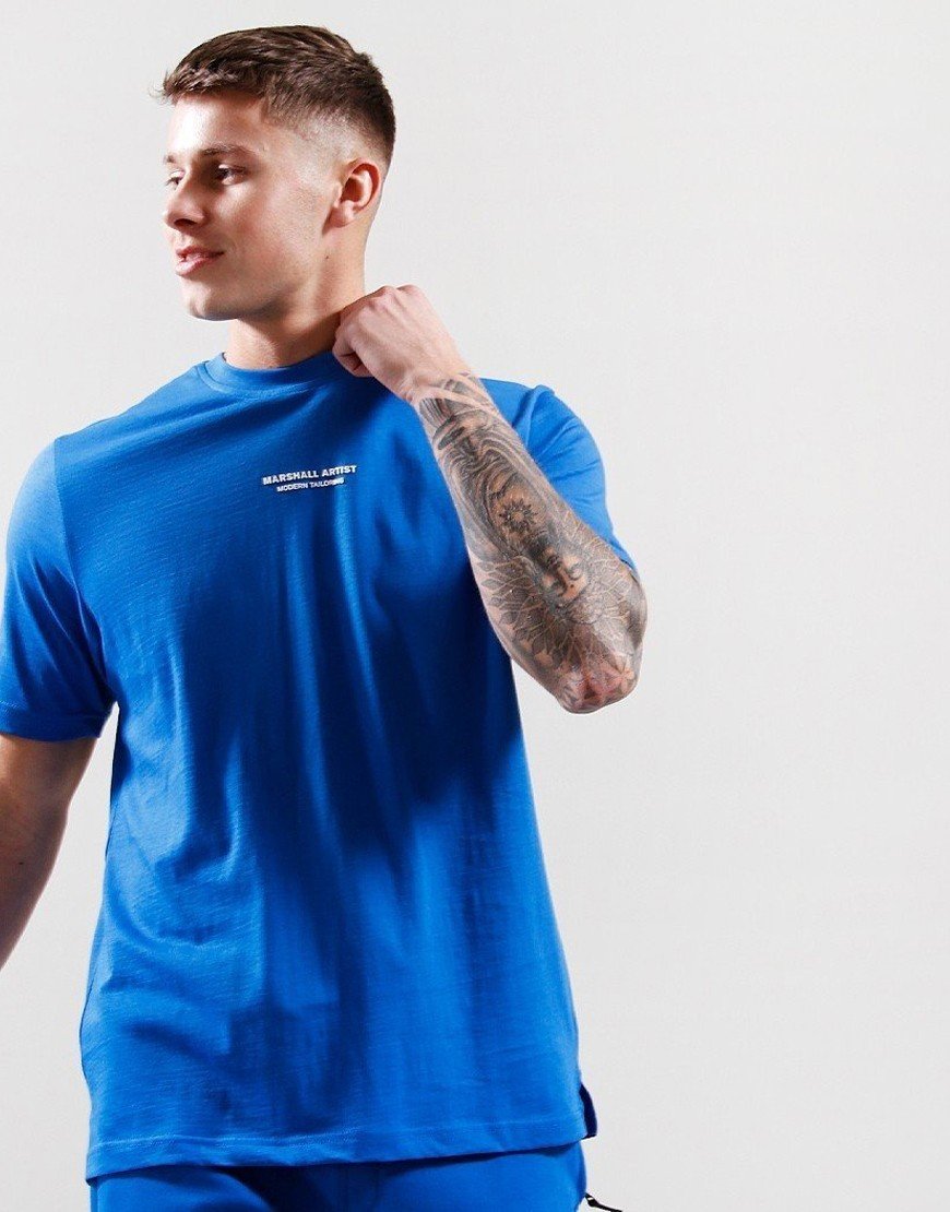 Marshall Artist Siren Injection TShirt Radial Blue Terraces Menswear