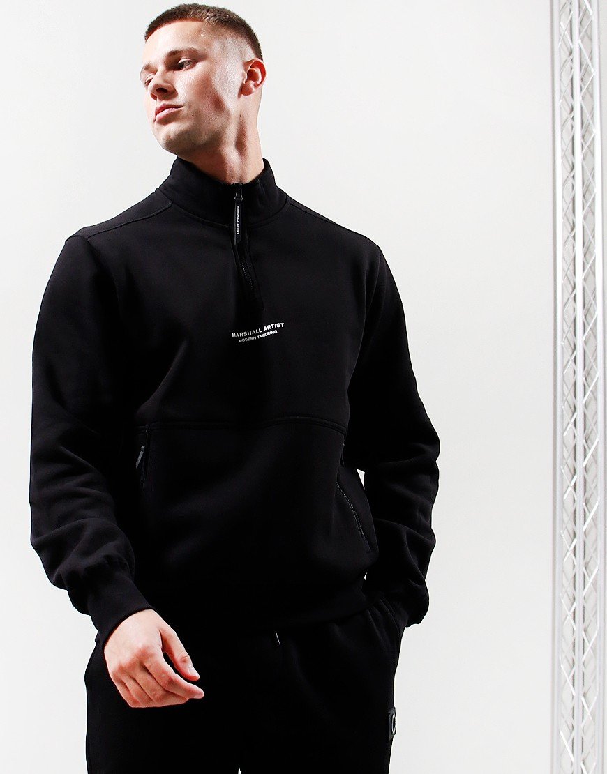 Sweat Marshall Artist Homme, Noir, Taille L, Logos Métallisés, état 8/10