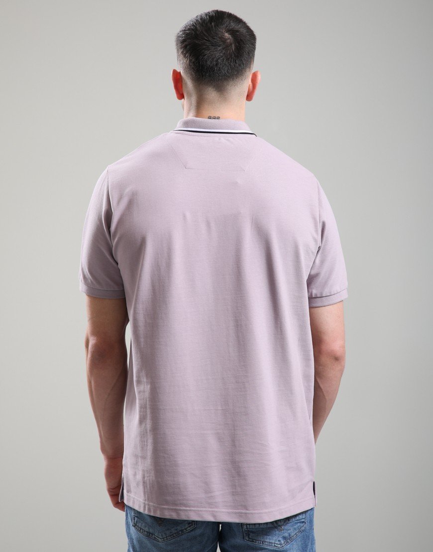 Marshall Artist Tipped Polo Shirt Rose