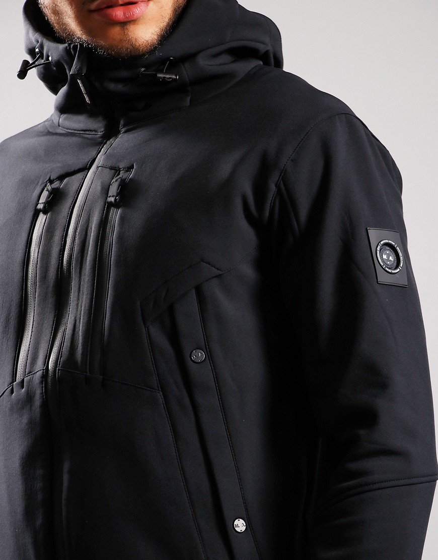 Marshall Artist Softshell Jacket Black Terraces Menswear
