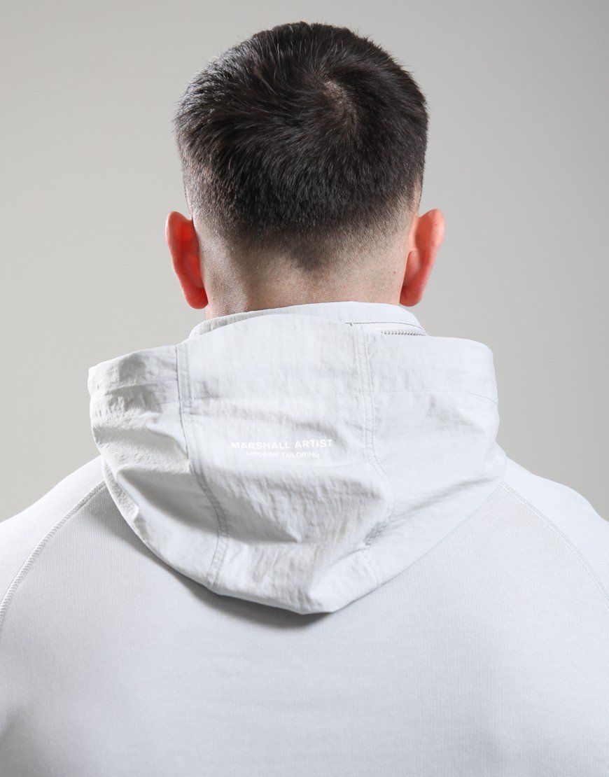 Marshall Artist Stanford 1/4 Zip Hood Oceanic Grey