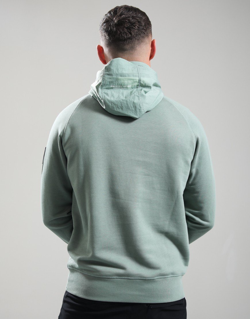 Marshall Artist Stanford 1/4 Zip Hood Sage