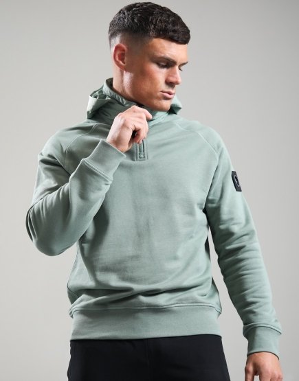 Marshall Artist Stanford 1/4 Zip Hood Sage