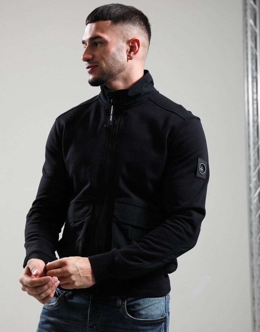 Marshall Artist Streatham Full Zip Sweat Black