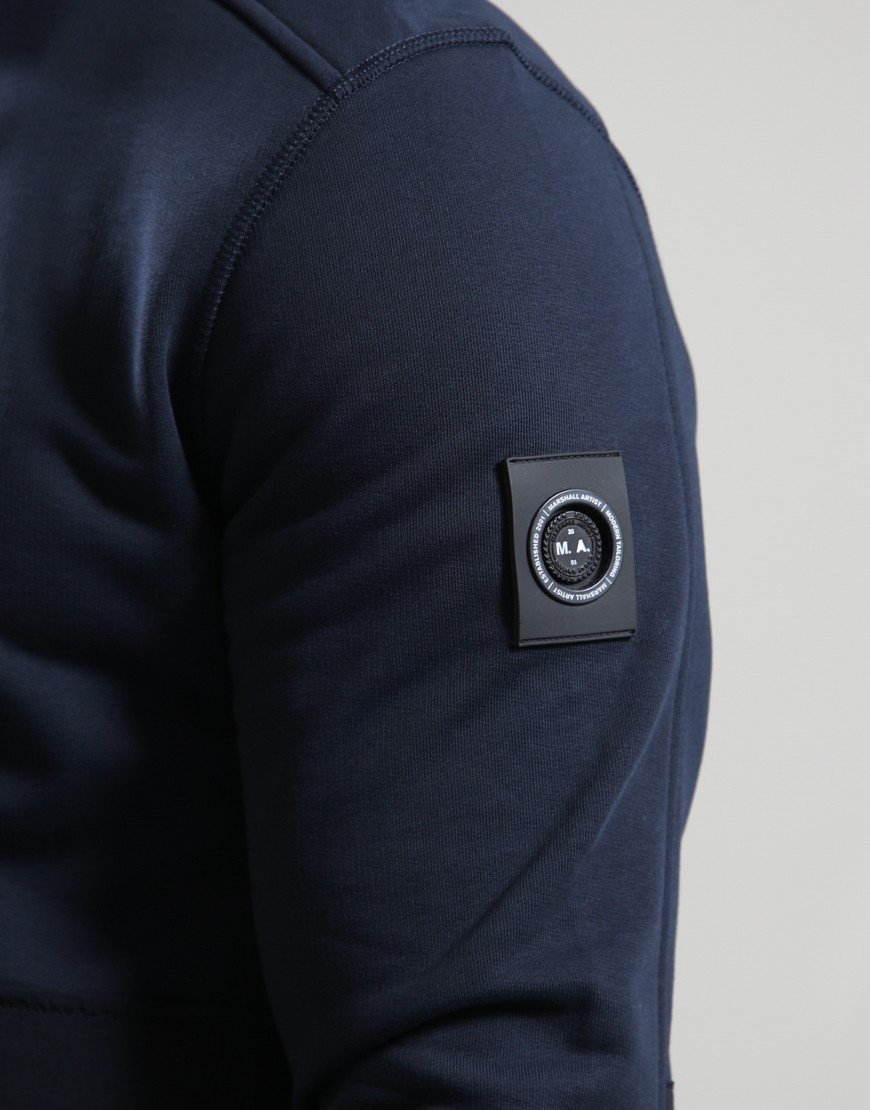 Marshall Artist Streatham Full Zip Sweat Navy