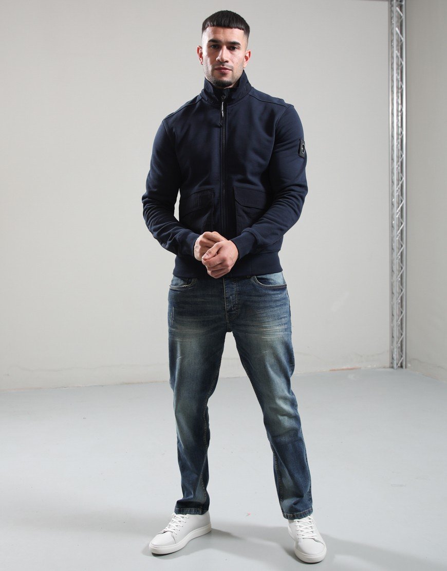 Marshall Artist Streatham Full Zip Sweat Navy