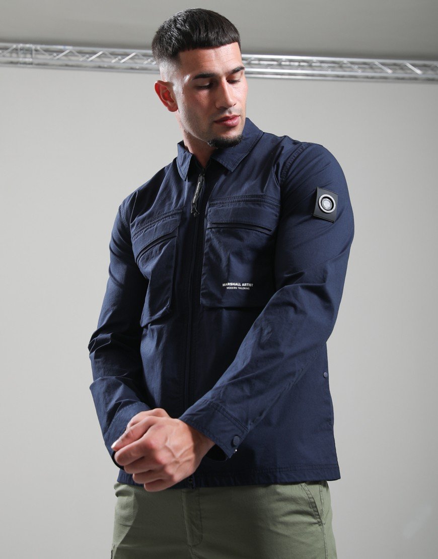 Marshall Artist Terrain Overshirt Navy