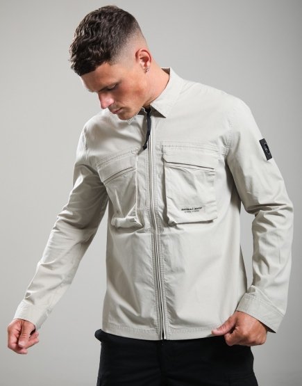 Marshall Artist Terrain Overshirt Stone