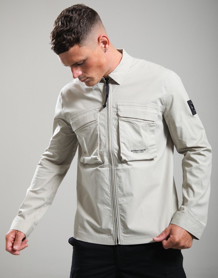 Marshall Artist Terrain Overshirt Stone