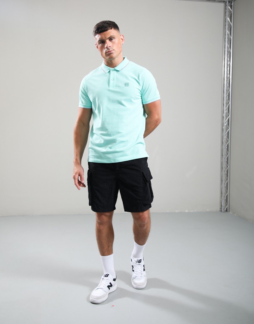 Marshall Artist Tipped Polo Shirt Mint