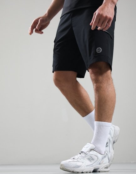 Marshall Artist Trail Cargo Shorts Black