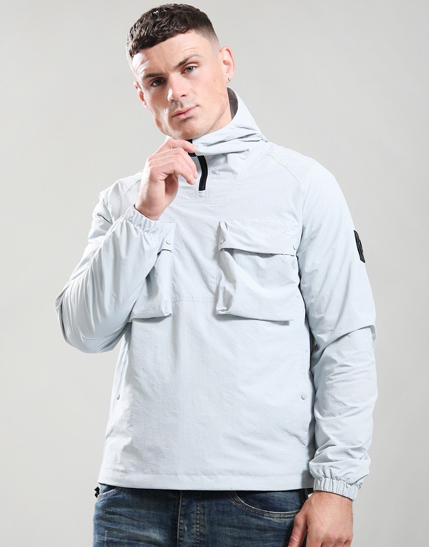 Marshall Artist Waverton 1/4 Zip Ripstop Jacket Ghost Grey