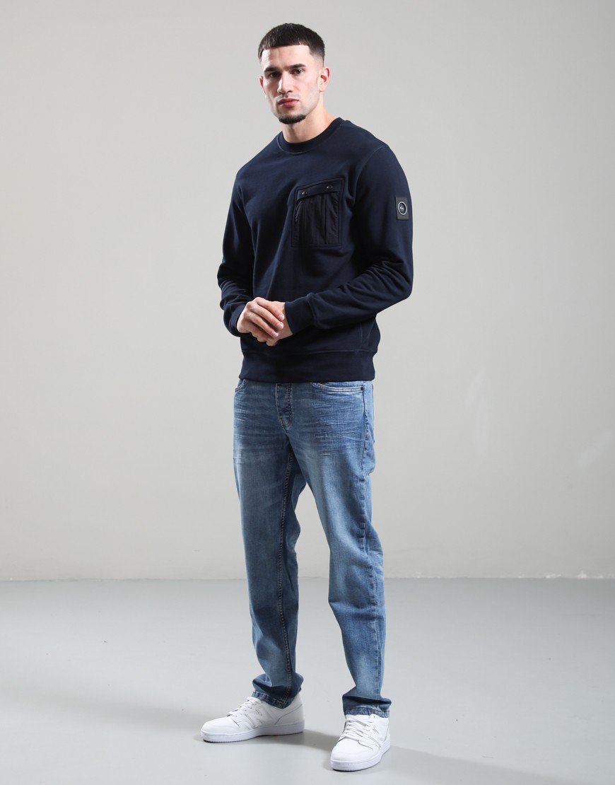 Marshall Artist Woodvale Crewneck Navy