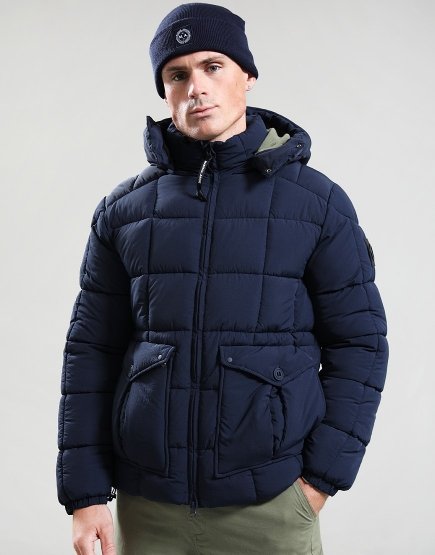 Marshall Artist Yukon Bubble Jacket Navy