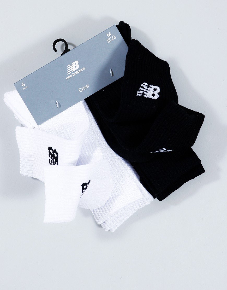 New Balance NB Everyday 6 Pack Socks Assorted 