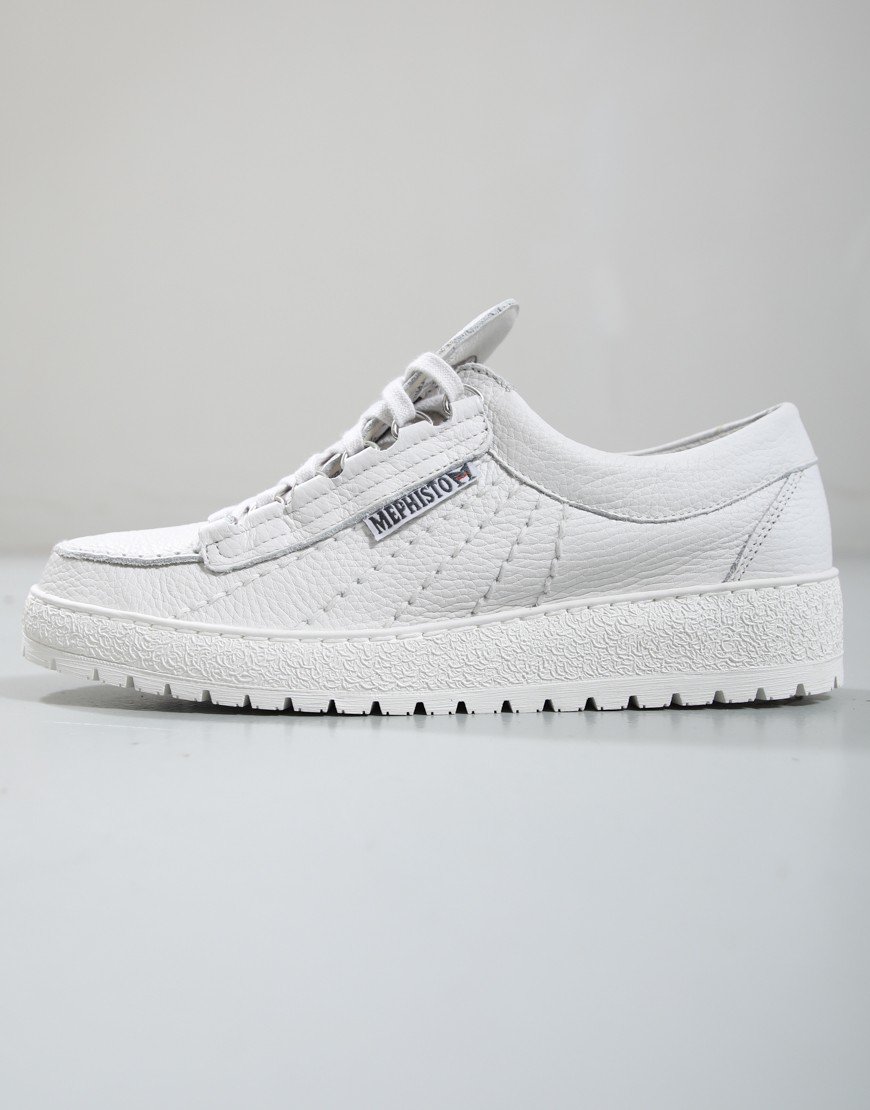 Mephisto Rainbow Oregon Leather Eco Shoes White