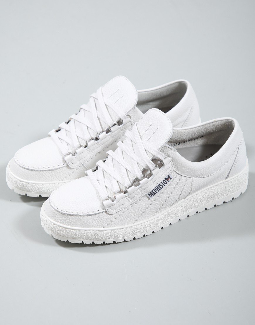 Mephisto Rainbow Oregon Leather Eco Shoes White