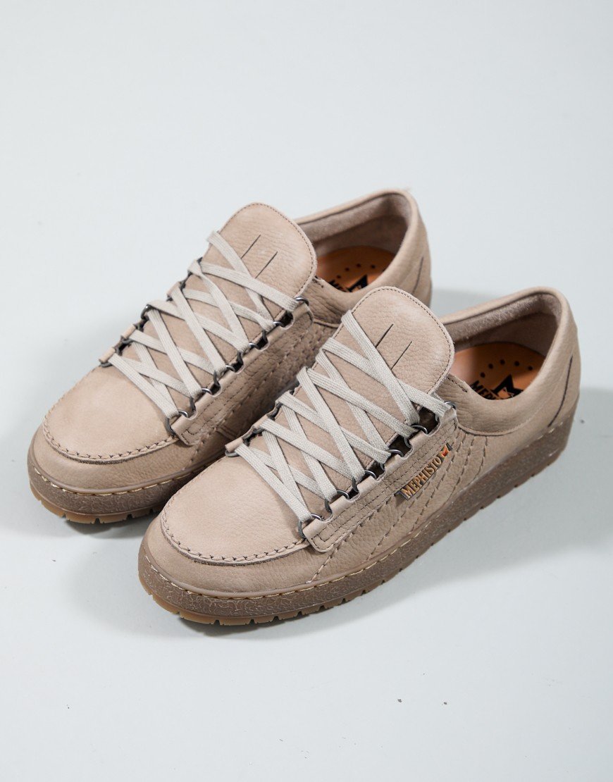 Mephisto Rainbow Sportbuck Shoes Sand