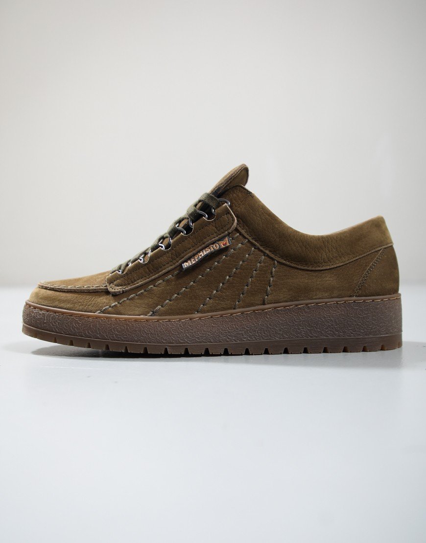 Mephisto Rainbow Sportbuck Shoes Lichen