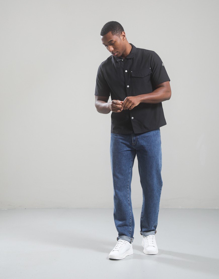 Moose Knuckles Charlesbourg Button Shirt Black