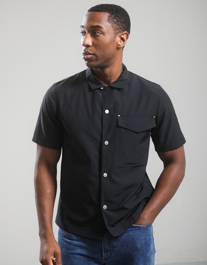 Moose Knuckles Charlesbourg Button Shirt Black