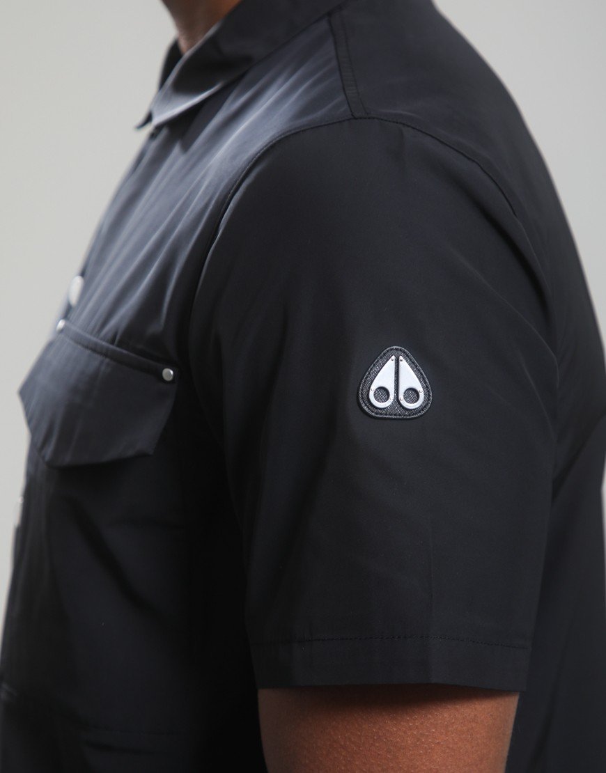 Moose Knuckles Charlesbourg Button Shirt Black